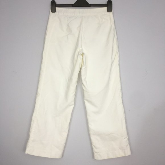 Tommy Hilfiger Womens 2 Pants White Mid-Calf Career Cropped 100% Cotton Capri - Picture 4 of 11